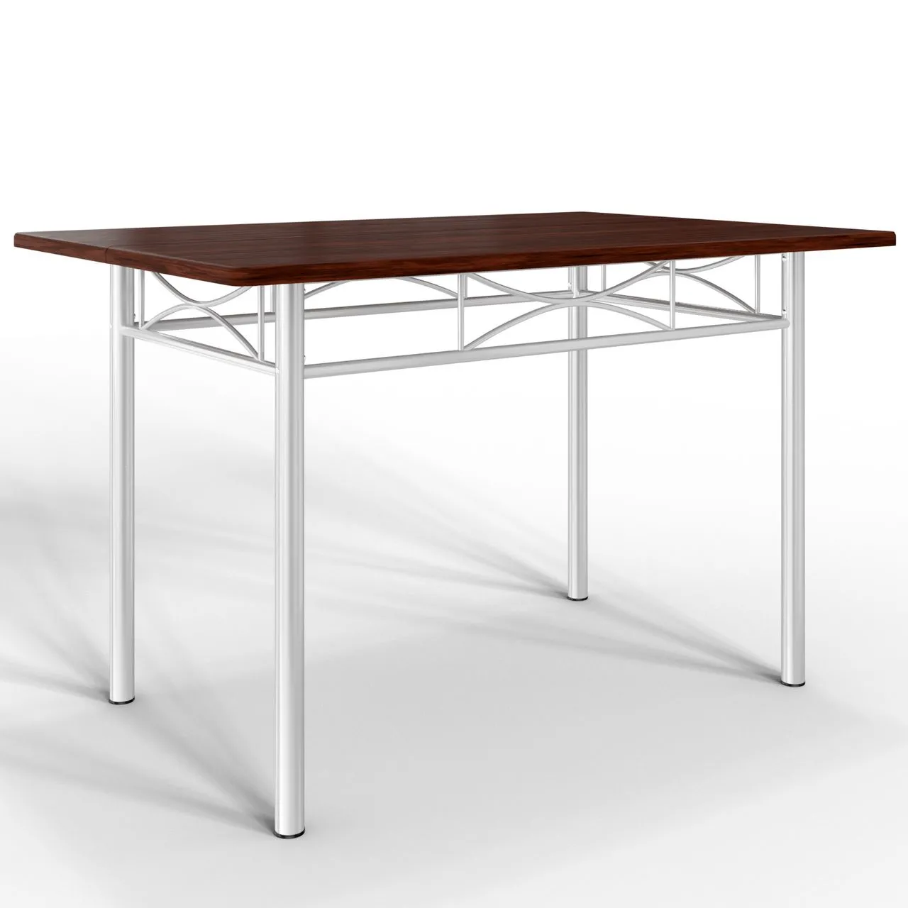 1160633-bild-1-1 Casaria 5tlg Sitzgruppe »Paul« - Esstisch + 4 Stühle - Eiche dunkel