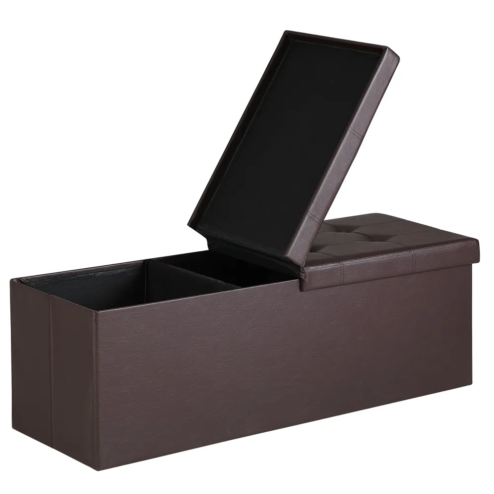 1160649-bild-1-1 Casaria Sitzbank Braun 115x38x38cm mit Klappdeckel