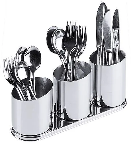 4434073105-1 Portaposate con 3 contenitori 26 x 8 cm - Contacto